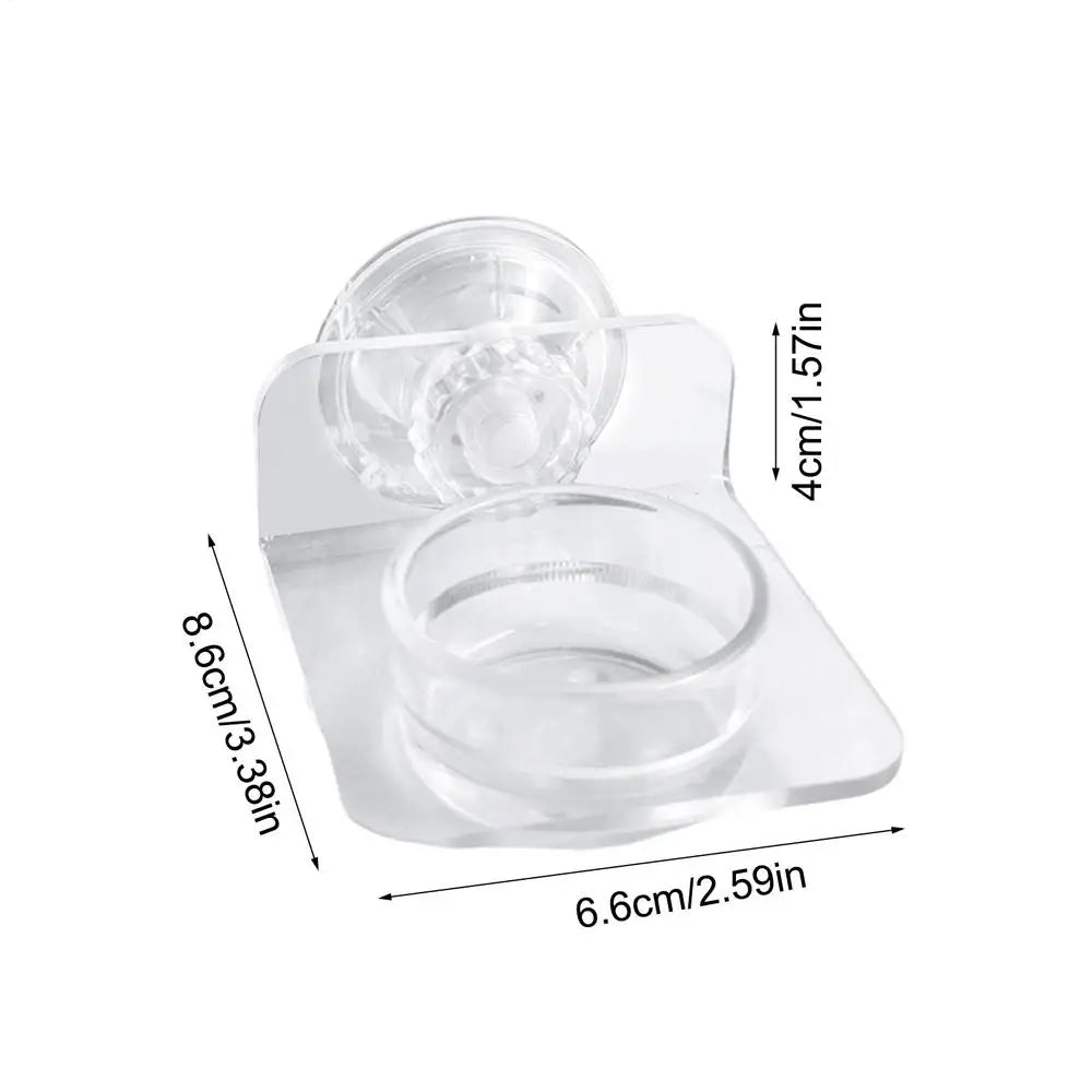 Magnetic Reptile Feeding Ledge Suction Cup Food Tray Gecko Reptile Feeding Station for Lizards Chameleons Tree Frog Pet supplies