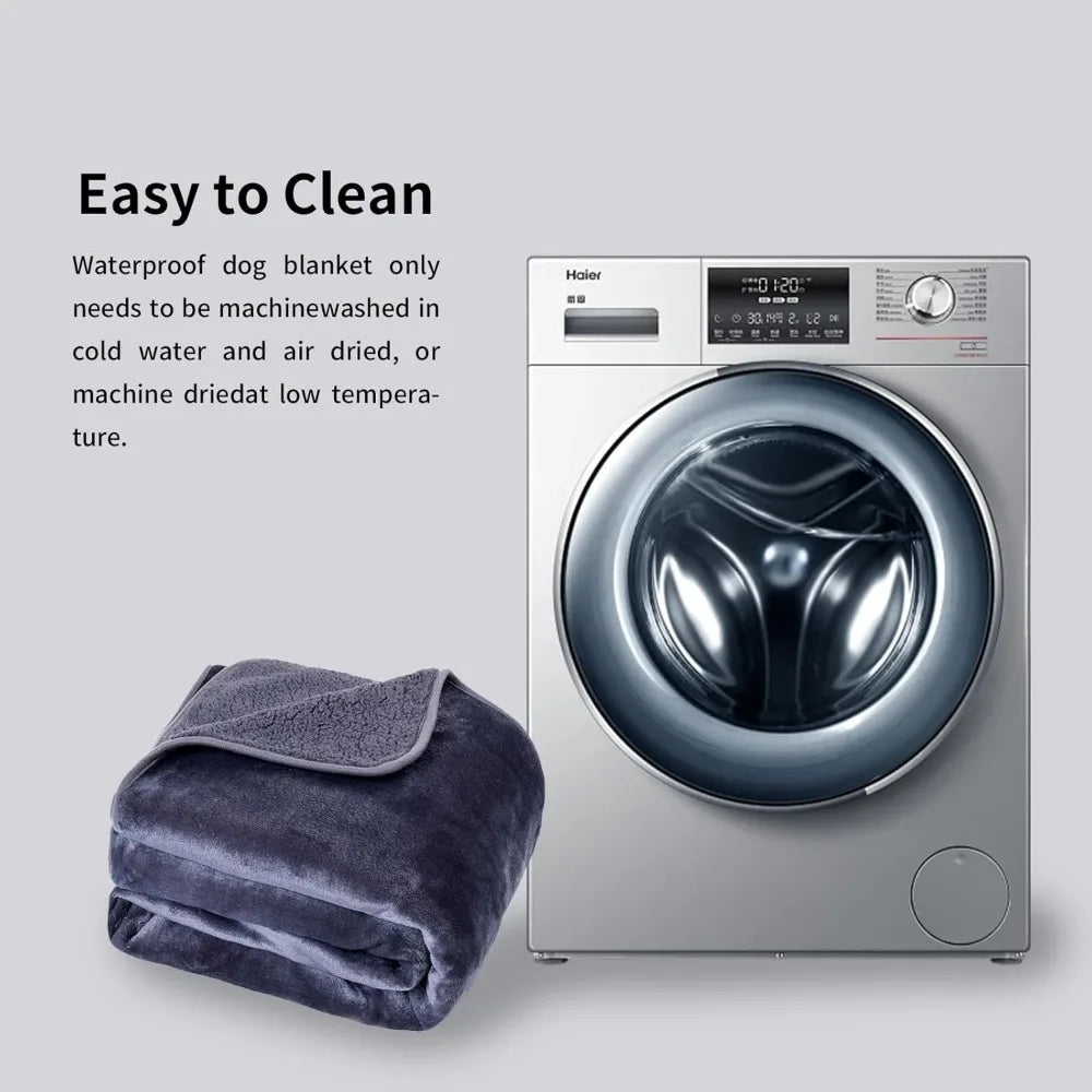 Waterproof Dog Blankets for Large Dogs Washable Super Soft Warm Fluffy Facecloth