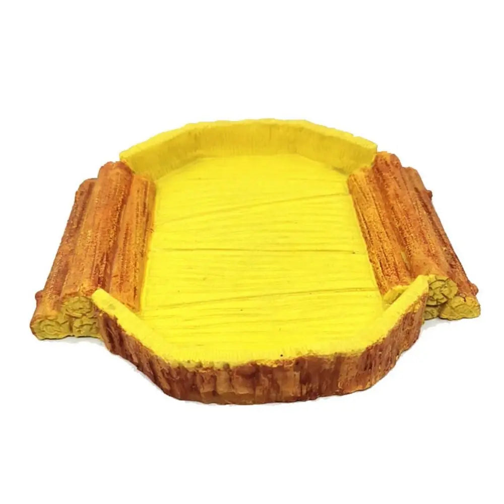 Resin Reptile Food Water Bowl Artificial Creative Reptile Dish Simulated Multifunctional Pets Feeding Plate Gecko