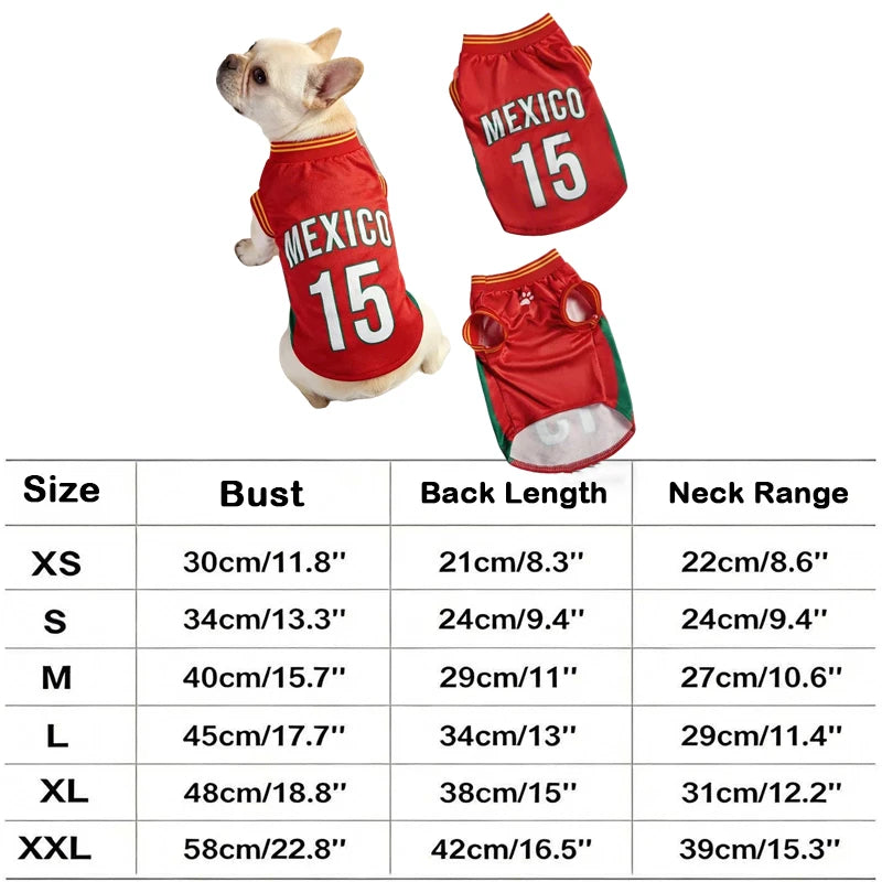 New 2026 Soccer Cat Dog Football Breathable Mesh Jersey Puppy Dog Jersey Basketball T-Shirts Summer Pet Clothes Quick Dry Vest