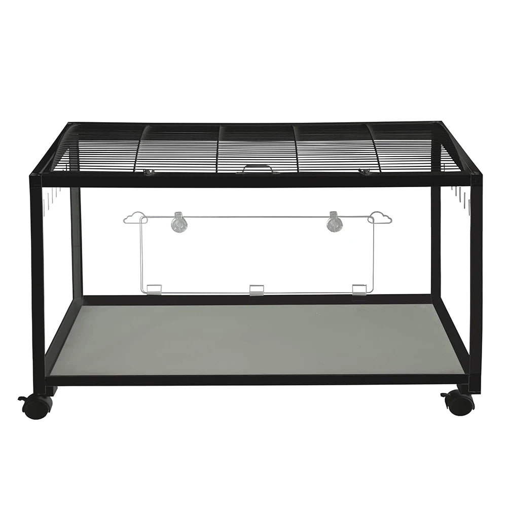 Large Plastic Metal Mouse Cage With Wheels Small Animal Habitat For Dwarf Syrian Hamster House Guinea Pig Gerbil Accessories