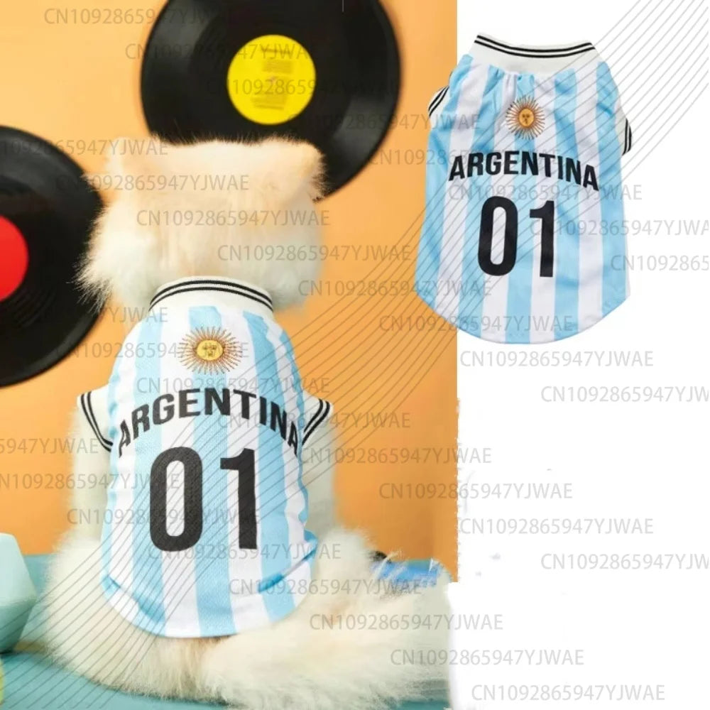 2026 Ronaldo 7 Mesh Dog Clothes Schnauzer Teddy Sport, Large Dog Jersey Basketball Clothing, Puppy T-Shirts, Pet Cat Shirts