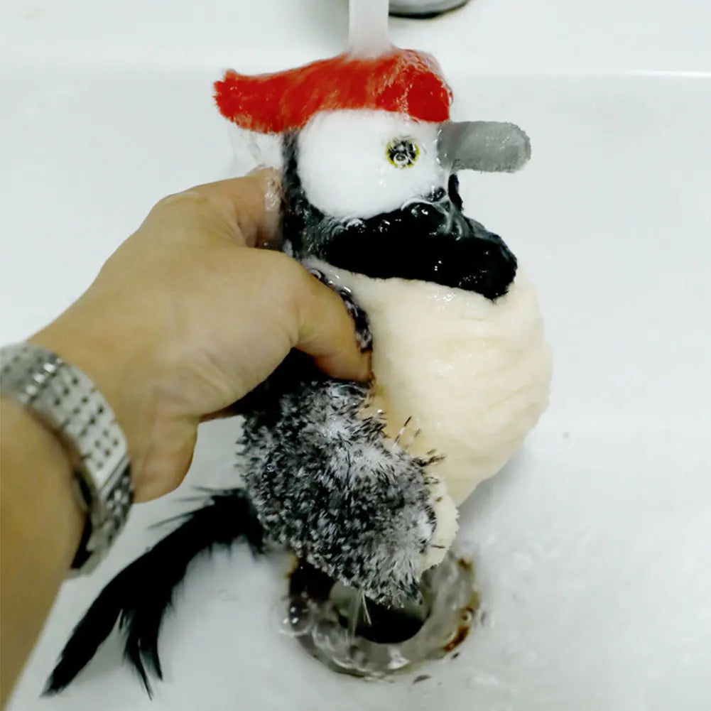 Interactive Cat Toys Rechargeable Simulated Chirping Bird Cat Toy Touch Activated Kitten Toy for Indoor Cats Kitten