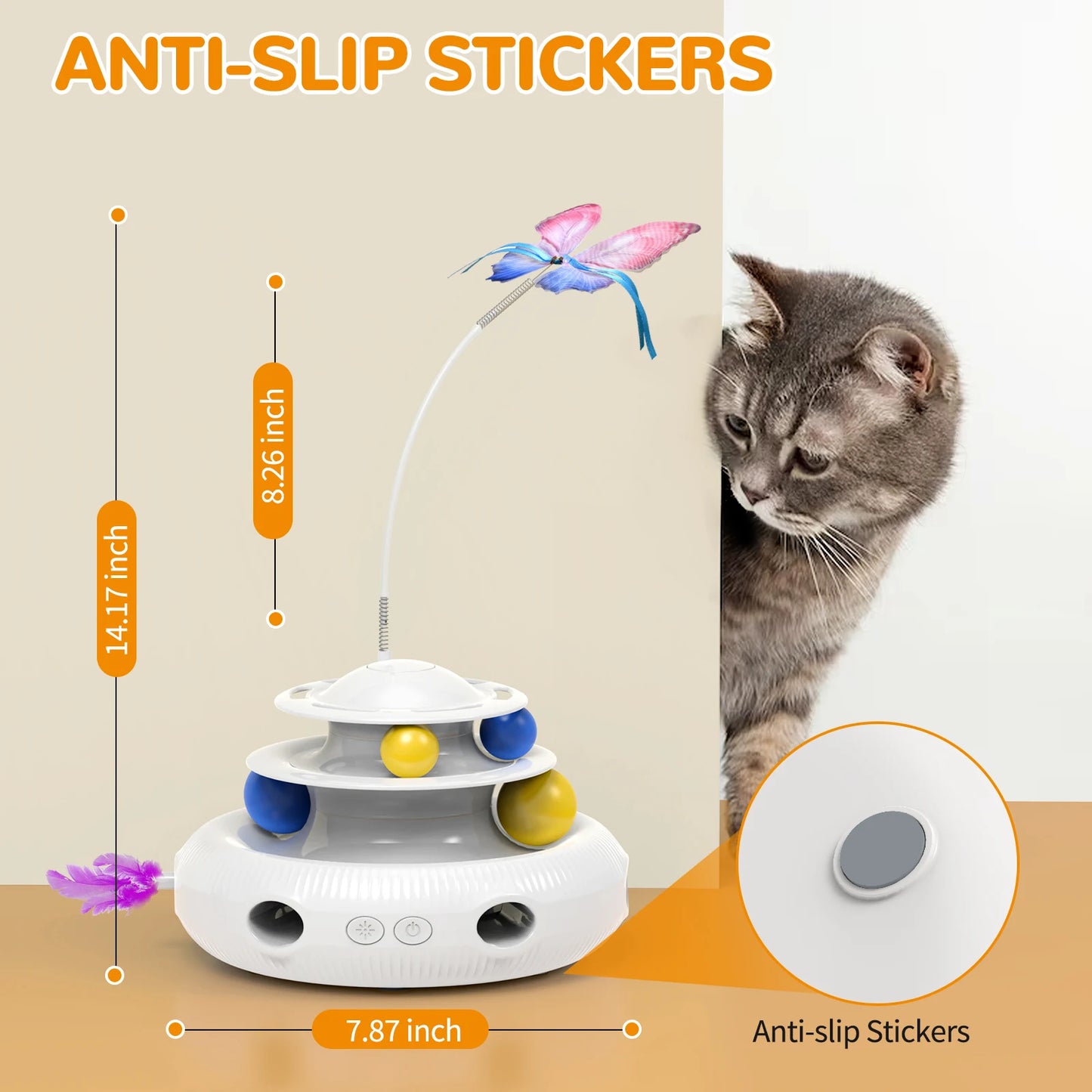 Chargeable Cat Laser Interactive Indoor Cat Puzzle Pet Toy