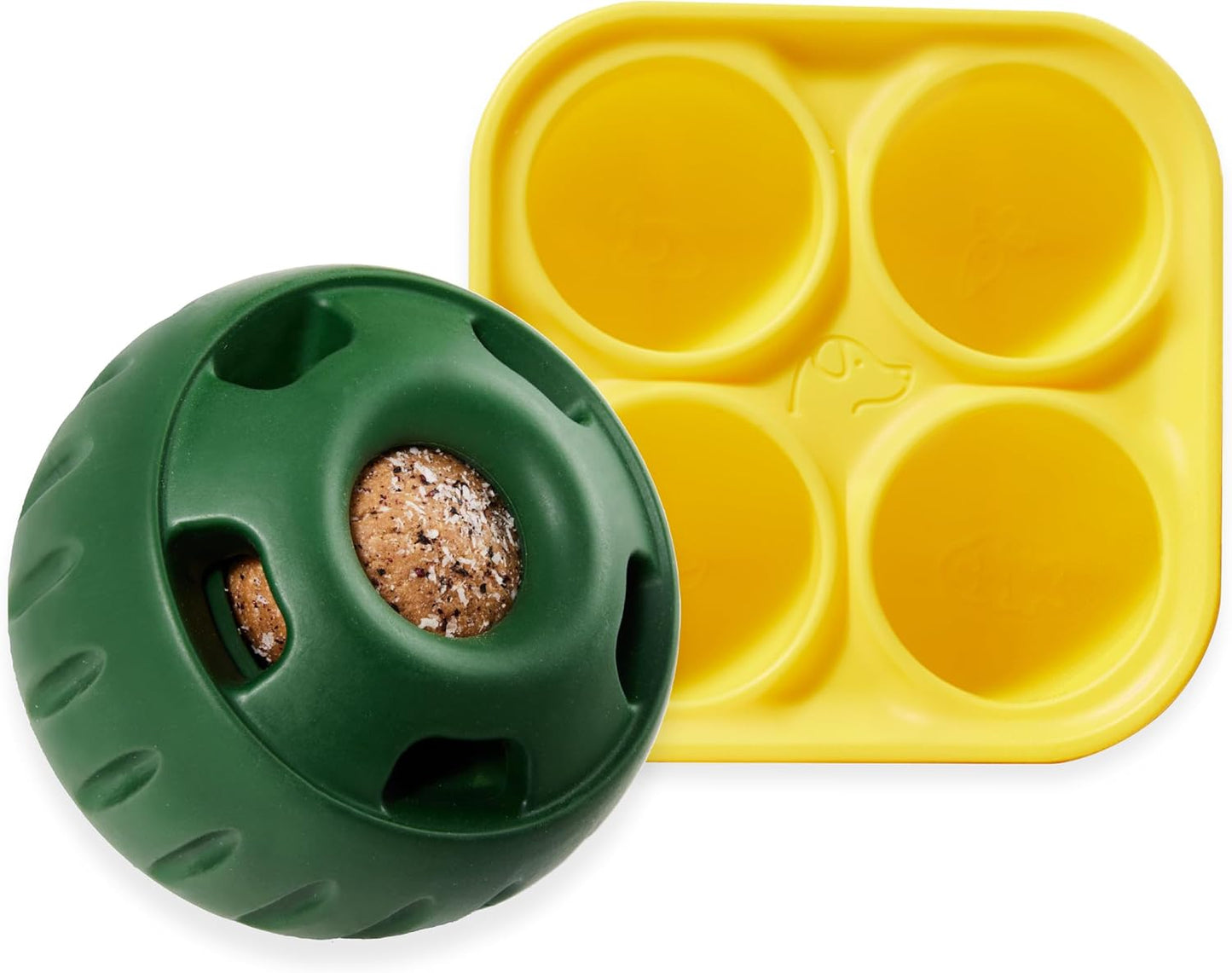 Chew Proof Interactive Dog Toys Silicone Pupsicle Mold Enrichment Frozen Treat Maker Summer Cooling Boredom Solver Large Breed