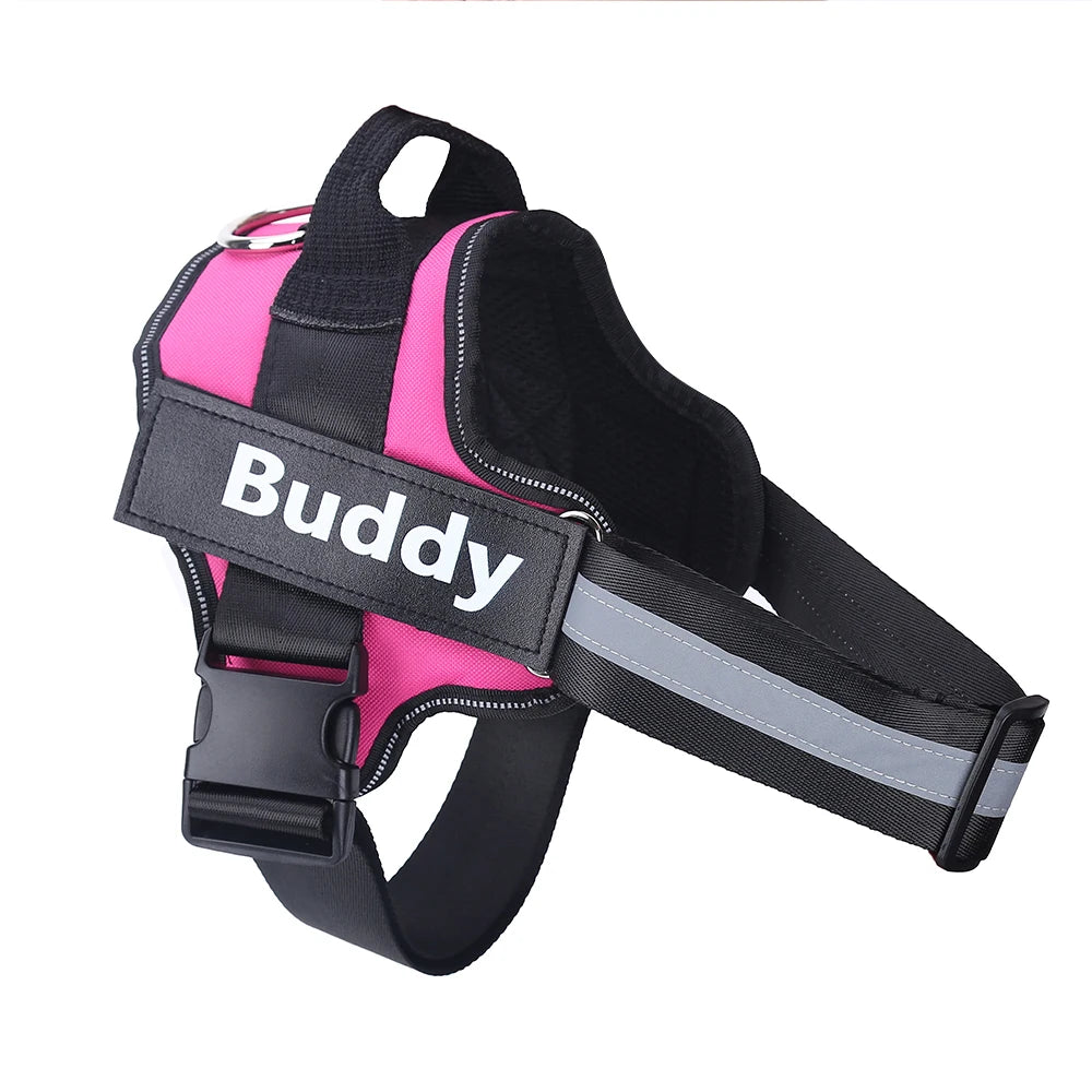 Personalized Dog Harness NO PULL Reflective Breathable Pet Harness For Small Large Dog Harness Vest With Name Custom Patch