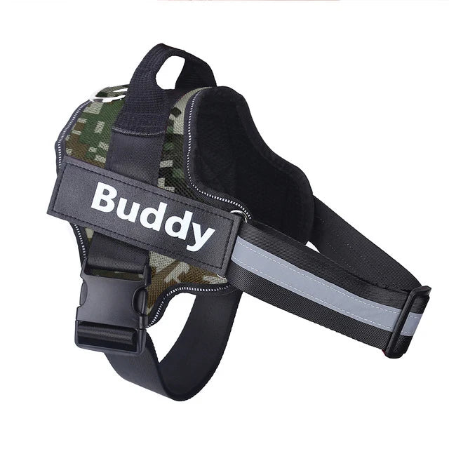 Personalized Dog Harness NO PULL Reflective Breathable Pet Harness For Small Large Dog Harness Vest With Name Custom Patch