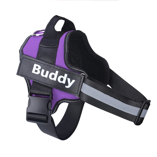 Personalized Dog Harness NO PULL Reflective Breathable Pet Harness For Small Large Dog Harness Vest With Name Custom Patch