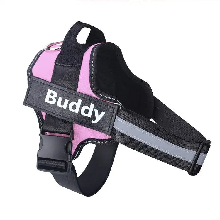Personalized Dog Harness NO PULL Reflective Breathable Pet Harness For Small Large Dog Harness Vest With Name Custom Patch