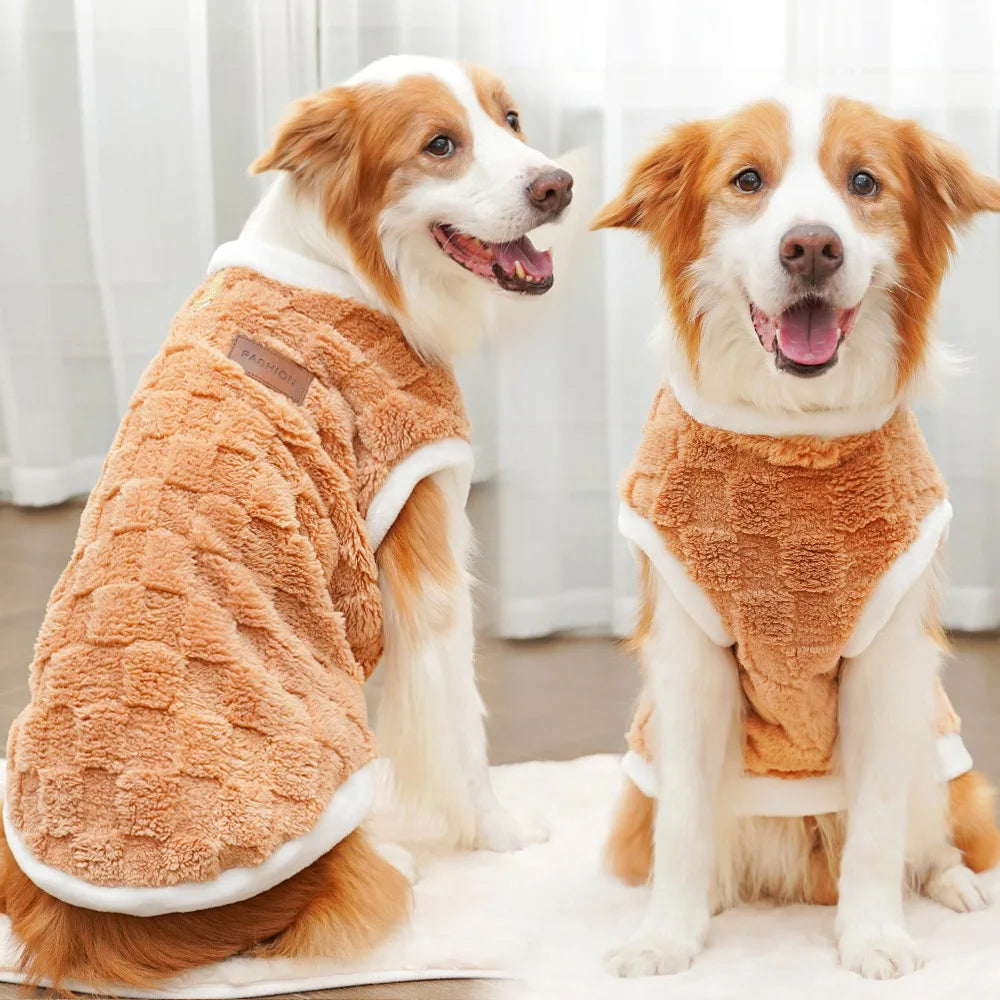 Pet Accessories Winter Dog Clothes for Dogs S-8XL Warm Dogs Coat Schnauzer Pug Clothing Sweatshirts Casual Dog Cat Clothing