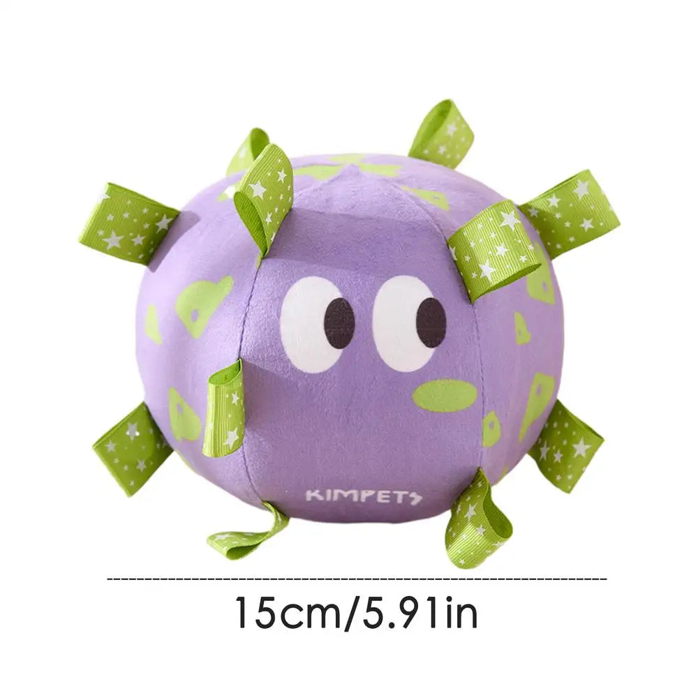 Dog Toy Soccer Ball Squeak Large Dog Squeaky Ball With Straps Aggressive Pets Interactive Ball