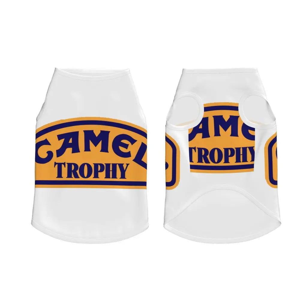 Personalized Camel Trophy Dogs Clothes Breathable Soft Pet Vests Large Dog Jacket Pet Accessories