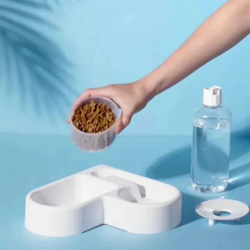 Automatic Double Pet Feeding Bowl with Water Dispenser 🐶🐱💧