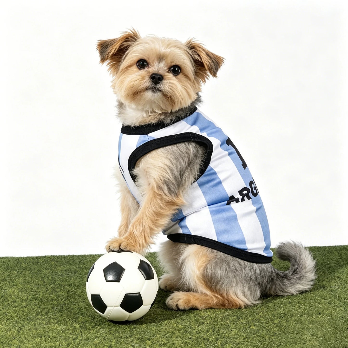 New Dog Soccer Jersey Breathable Summer Pet Clothes Quick-Dry Sleeveless Football Shirt Vest for Small Medium Large Dogs