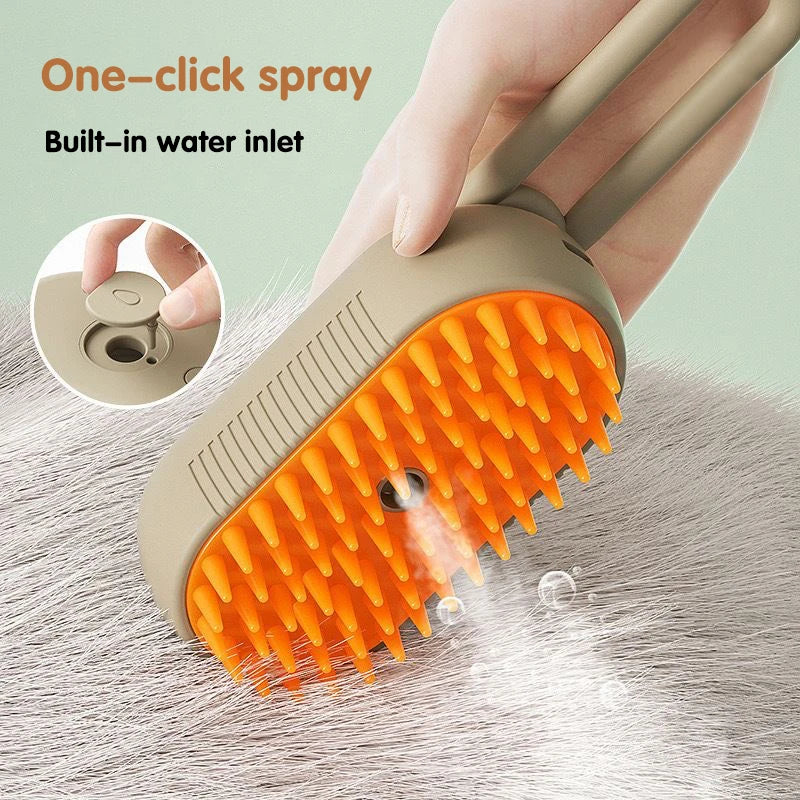 Electric Steam Pet Brush 🐾⚡