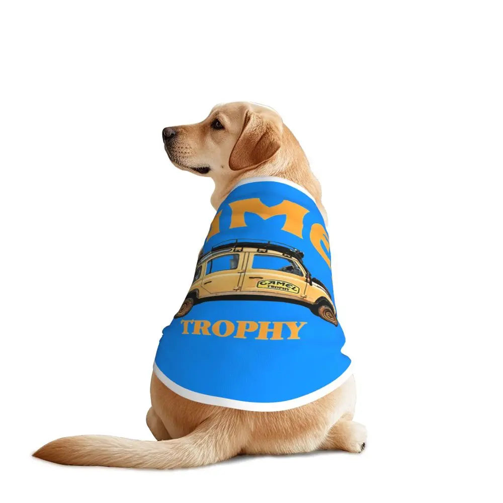 Personalized Camel Trophy Dogs Clothes Breathable Soft Pet Vests Large Dog Jacket Pet Accessories