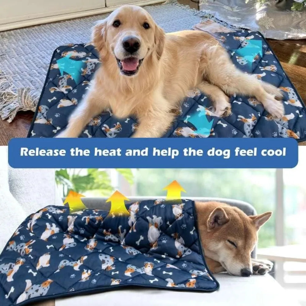 Dog Cooling Mat, Premium Lightweight Pet Cooling Blanket Bed Cover for Dogs, Cat, Puppies