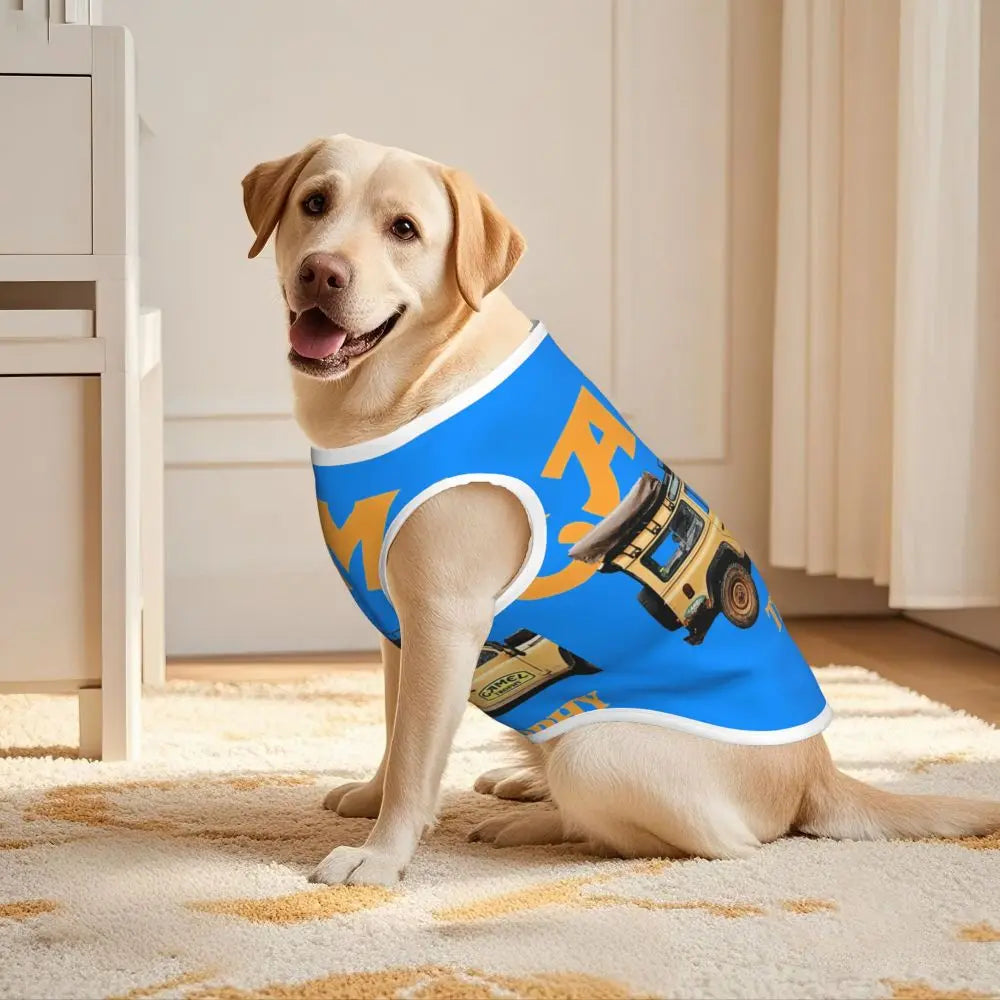 Personalized Camel Trophy Dogs Clothes Breathable Soft Pet Vests Large Dog Jacket Pet Accessories