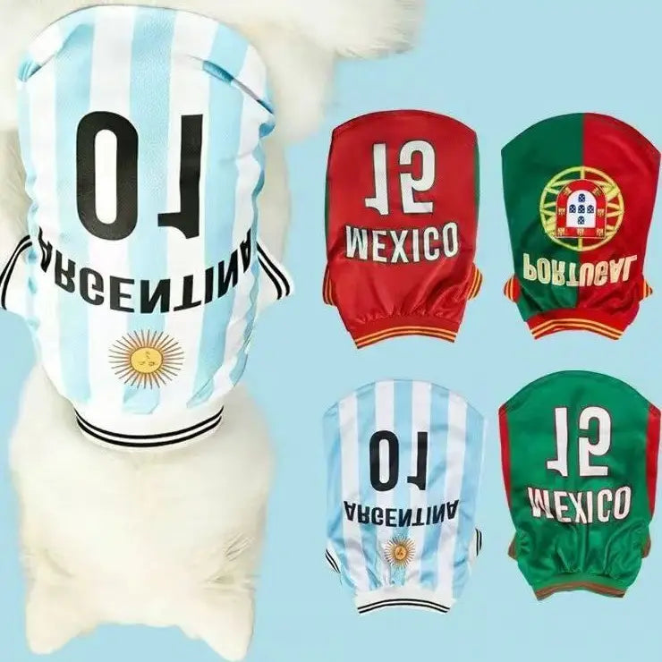 Dog Football Uniform Large Dog Jersey Basketball Clothing Puppy T-Shirts Summer Pet Cat ShirtsMesh Breathable Dog Sport Clothes
