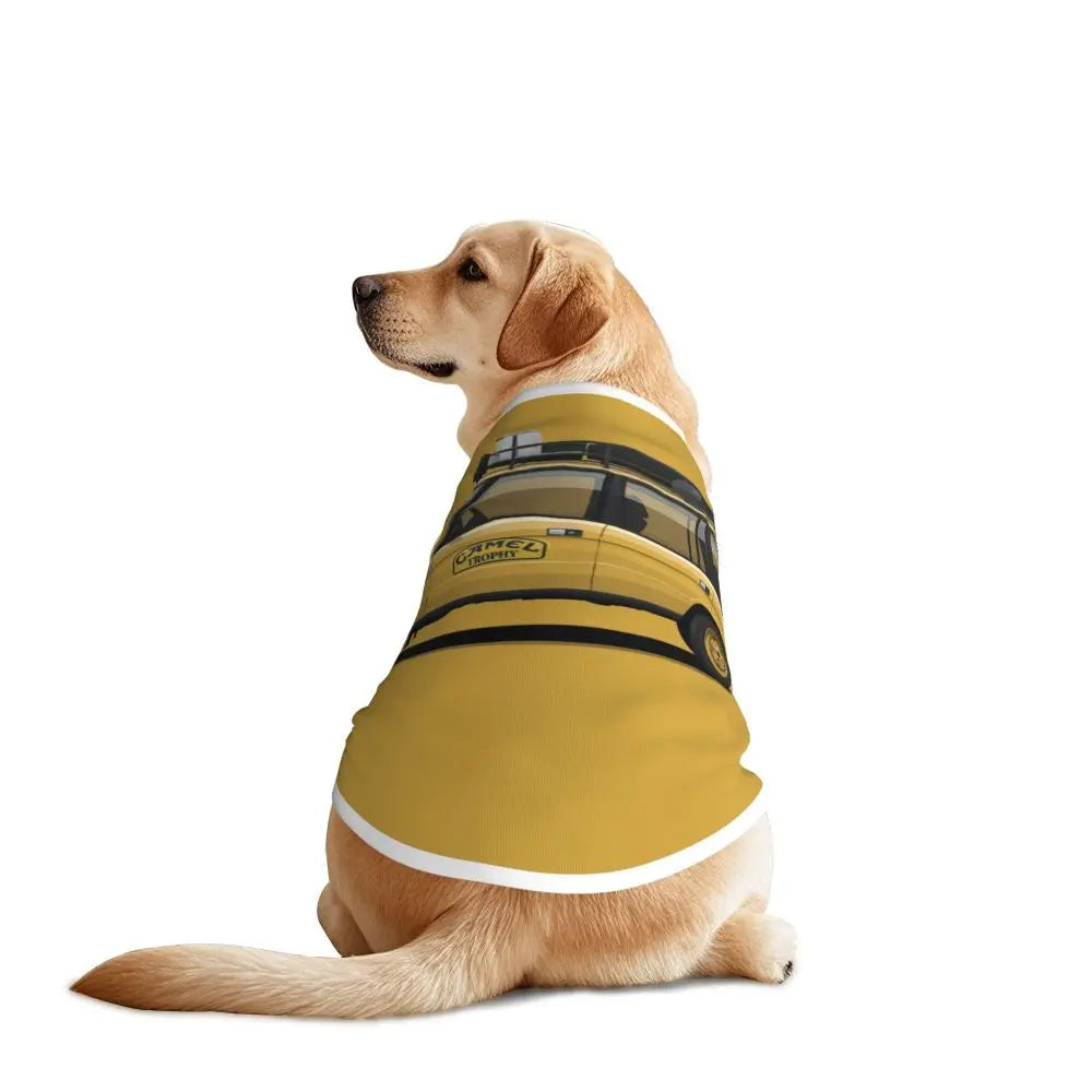 Personalized Camel Trophy Dogs Clothes Breathable Soft Pet Vests Large Dog Jacket Pet Accessories