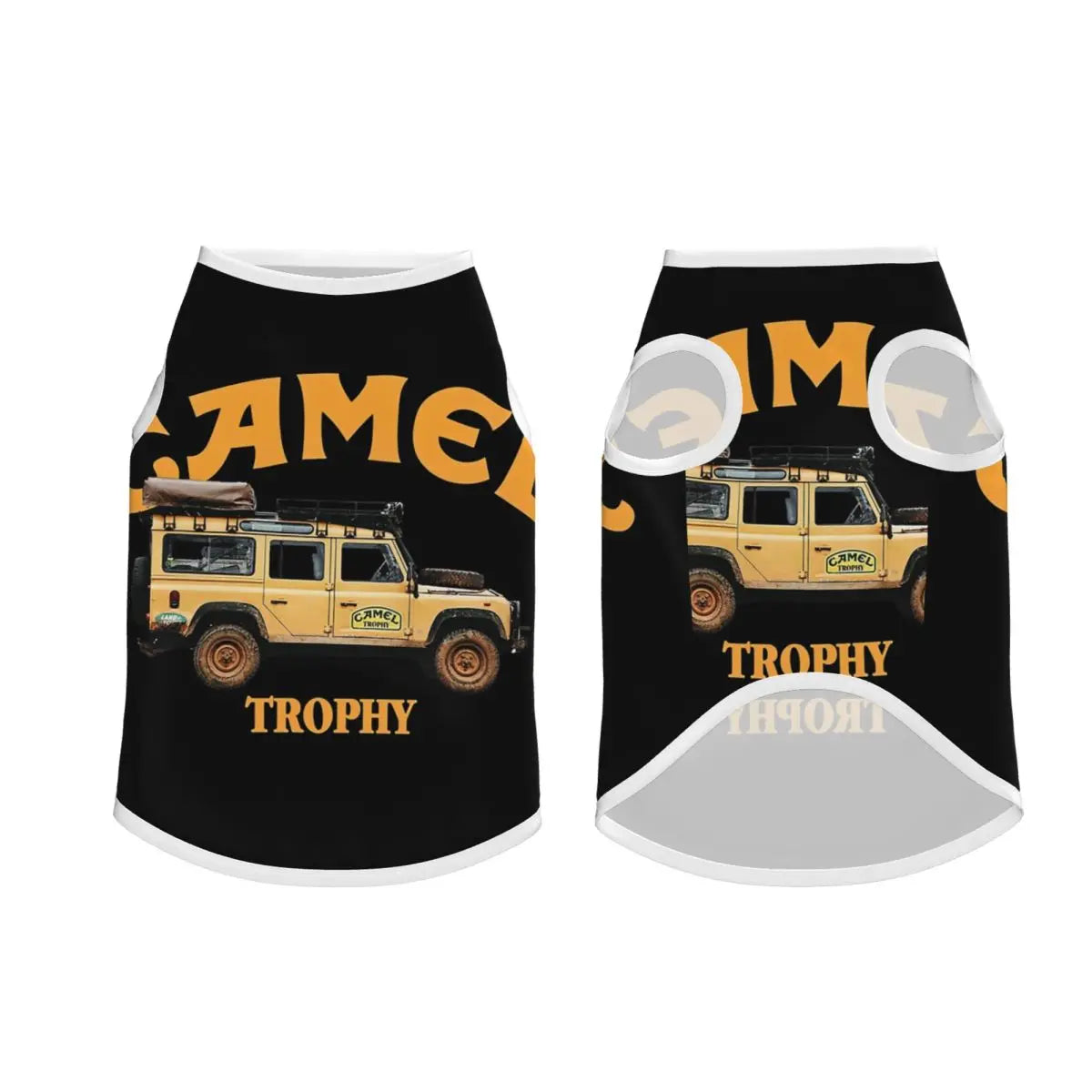Personalized Camel Trophy Dogs Clothes Breathable Soft Pet Vests Large Dog Jacket Pet Accessories