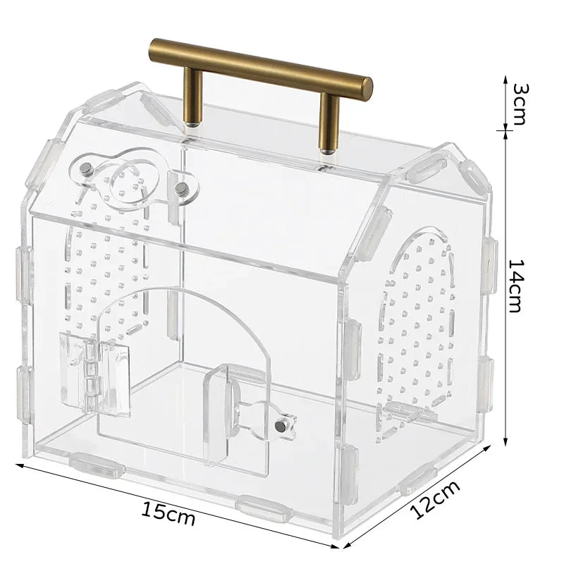 Transparent Garden Reptile Breeding Box One-Piece And Foldable Acrylic Reptiles Ecological Breeding Boxes For Lizard Snake