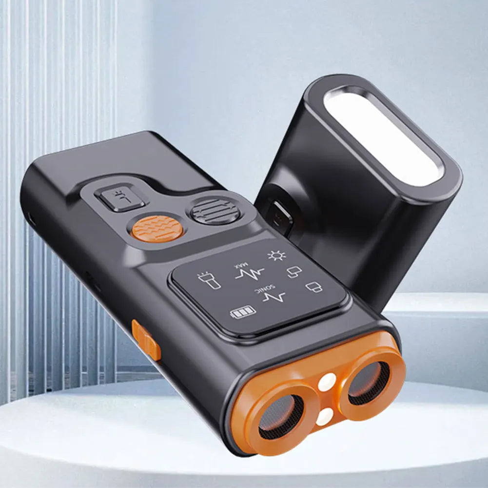 Rechargeable Ultrasonic Anti Dog Bark Deterrent Device with Dual Ultrasonic Emitter LED Flashlight Shock Bark Collar Alternative