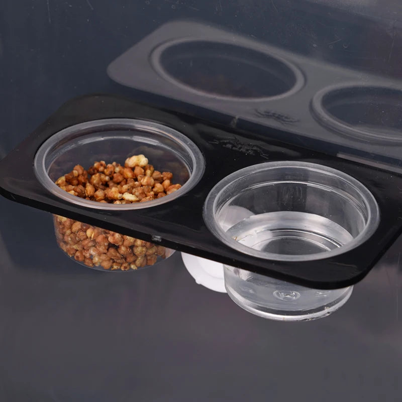 Reptiles & Amphibians Lizard Gecko Suction Cup Feed Bowls Food Container with Bowl for Reptile Food and Water Feeding