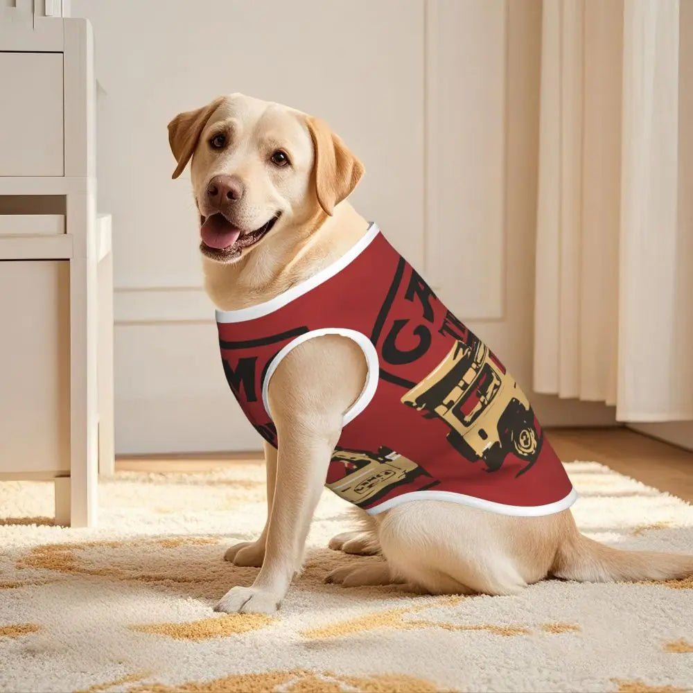 Personalized Camel Trophy Dogs Clothes Breathable Soft Pet Vests Large Dog Jacket Pet Accessories