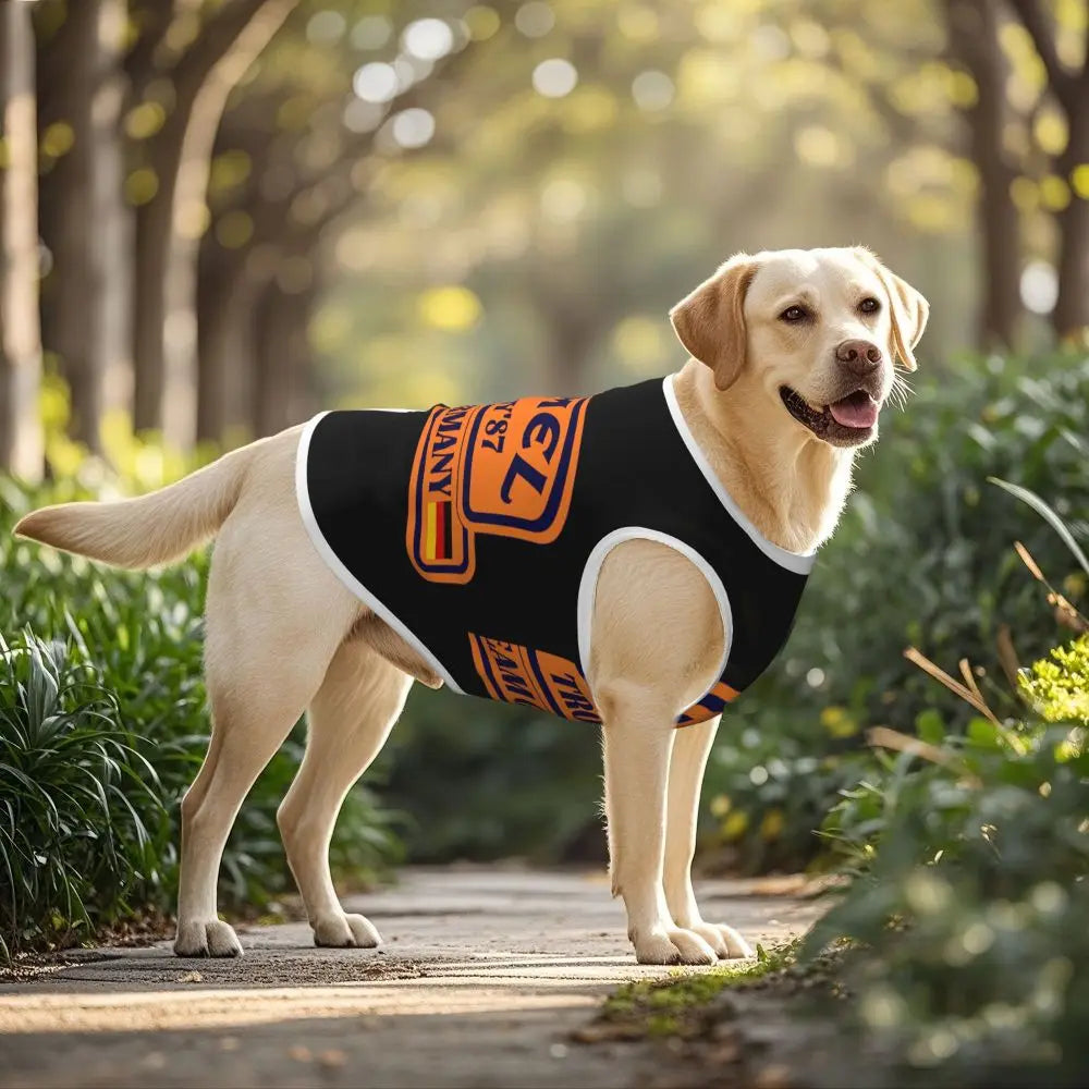Personalized Camel Trophy Dogs Clothes Breathable Soft Pet Vests Large Dog Jacket Pet Accessories