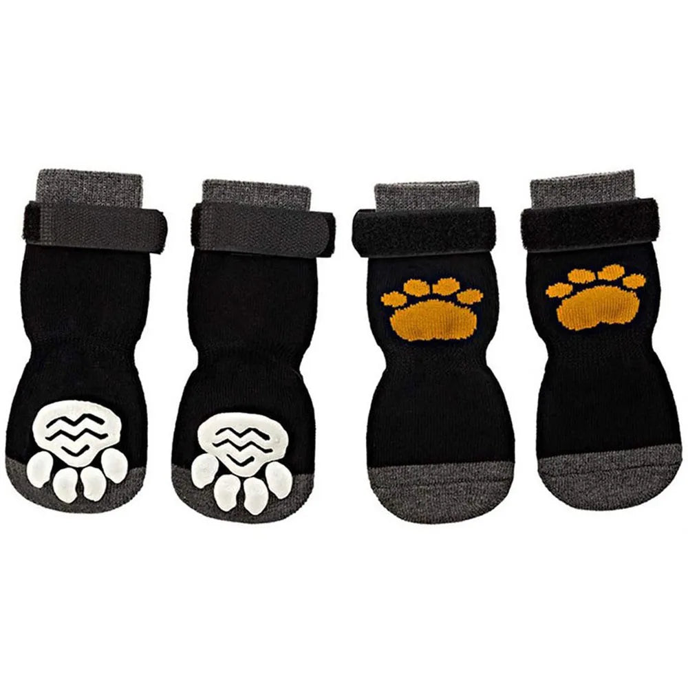 Anti Slip Dog Socks Dog Grip Socks with Straps Traction Control for Indoor on Hardwood Floor