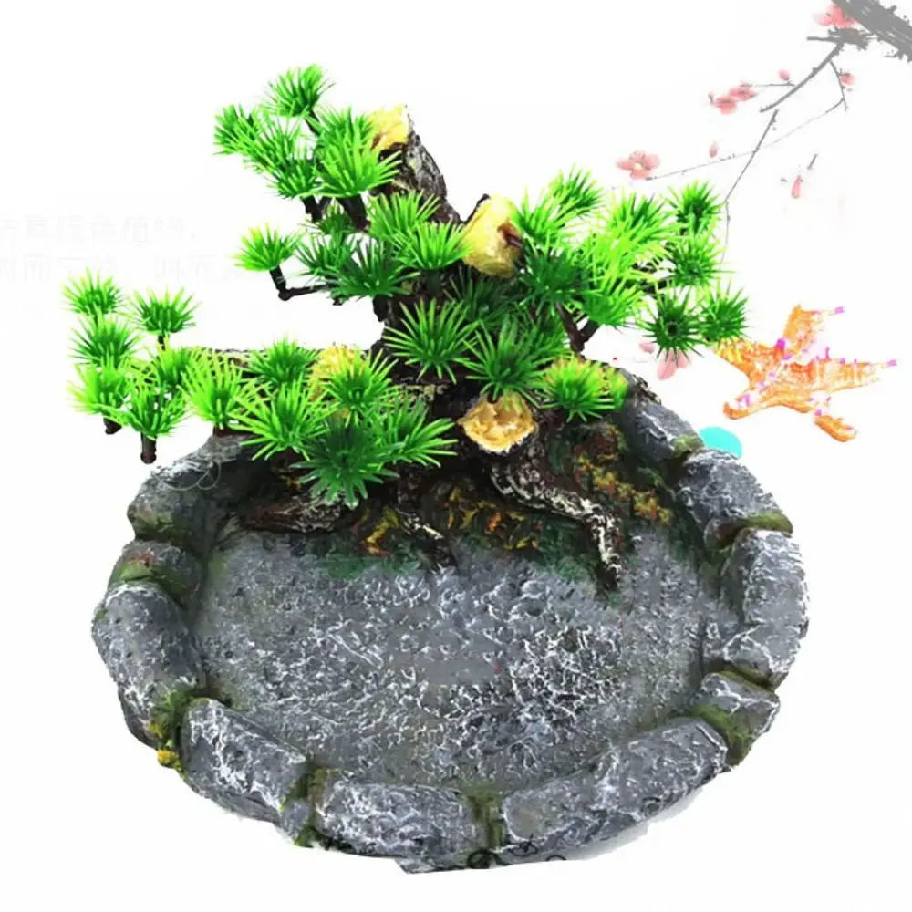 Resin Reptile Food Water Bowl Artificial Creative Reptile Dish Simulated Multifunctional Pets Feeding Plate Gecko