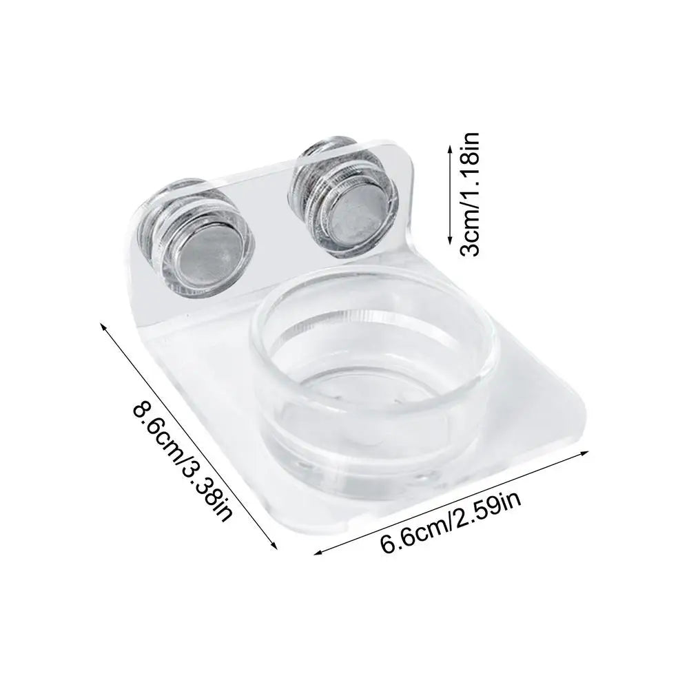 Magnetic Reptile Feeding Ledge Suction Cup Food Tray Gecko Reptile Feeding Station for Lizards Chameleons Tree Frog Pet supplies