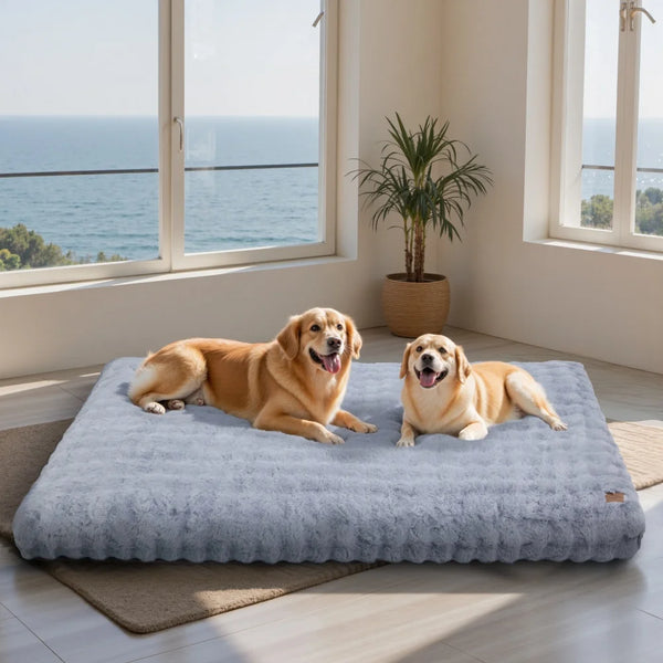 Ultra Plush Dog Bed Soft Pet Cushion Large Dog Crate Puppy Mattress Washable Mat