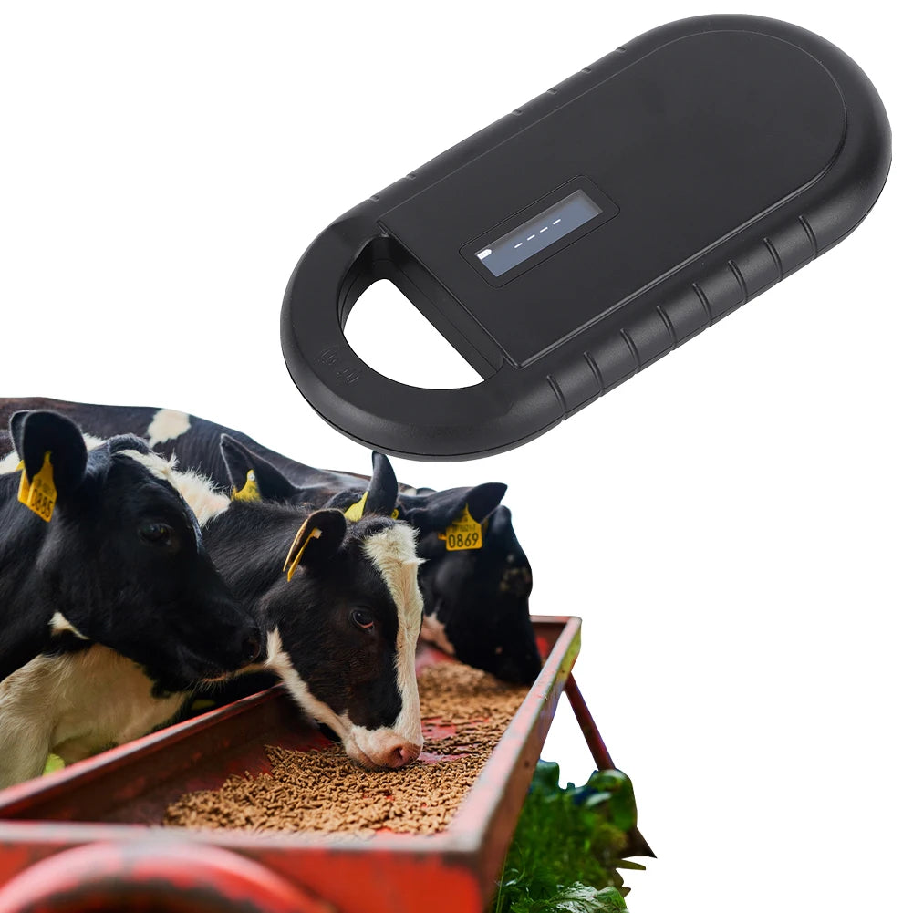 Micro Chip Reader Scanner Rechargeable Pet Chip ID Scanner Handheld 134.2kHz 125kHz for ISO 11784/11785 FDX-B and ID64 RFID EMID