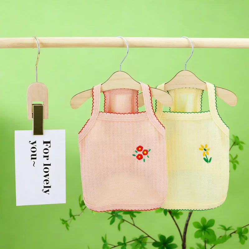 Pet Suspenders Puppy Clothes Thin Cooling Dog Summer Vest Small Dog Shirt Breathable Mesh Cat Clothing Chihuahua Bichon T Shirts