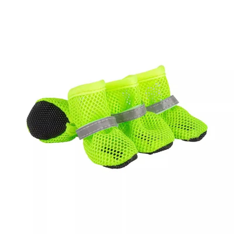 Dog Shoes for Summer Hot Pavement,Breathable Dog Boots for Small Medium Dogs,Comfortable Paw Protectors with Nonslip Rubber Sole