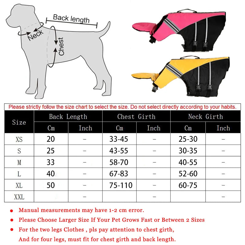 Enhanced Buoyancy Dog Life Jacket