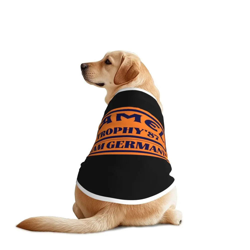 Personalized Camel Trophy Dogs Clothes Breathable Soft Pet Vests Large Dog Jacket Pet Accessories