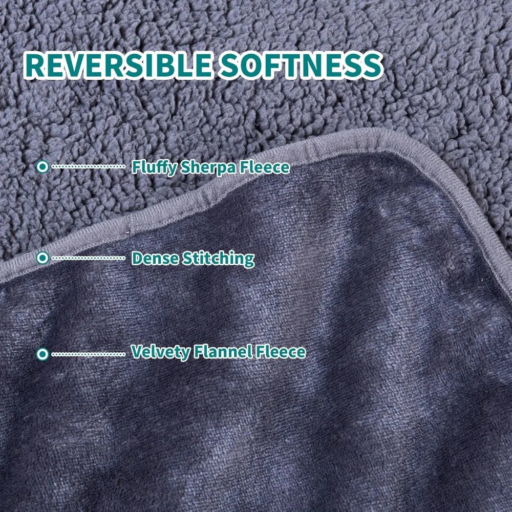 Waterproof Dog Blankets for Large Dogs Washable Super Soft Warm Fluffy Facecloth