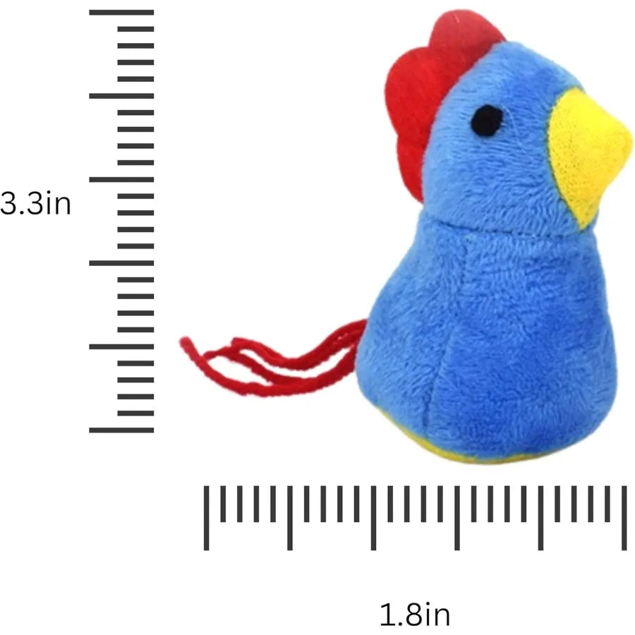 Catnip Cat Toy 2 Pack Chicken Bird Interactive Chew Kicker Toys