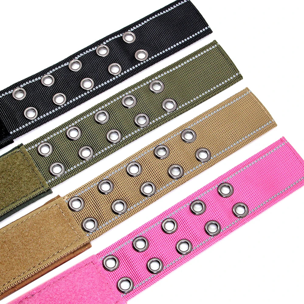 Military Tactical Dog Collar Personalized Strong Dog Training Collars With Handle Durable For Medium Large Dogs German Shepard