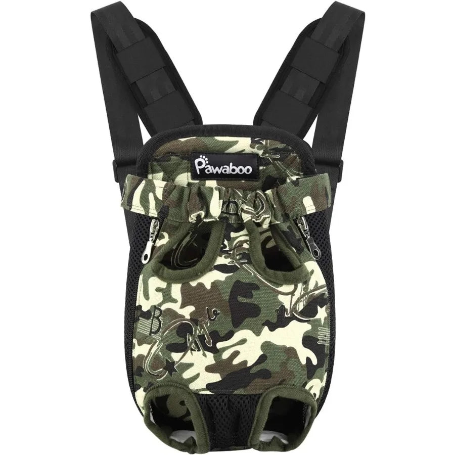 Adjustable Pet Carrier Backpack with Legs Out Design for Small to Medium Dogs and Cats Ideal for Traveling Hiking and Camping