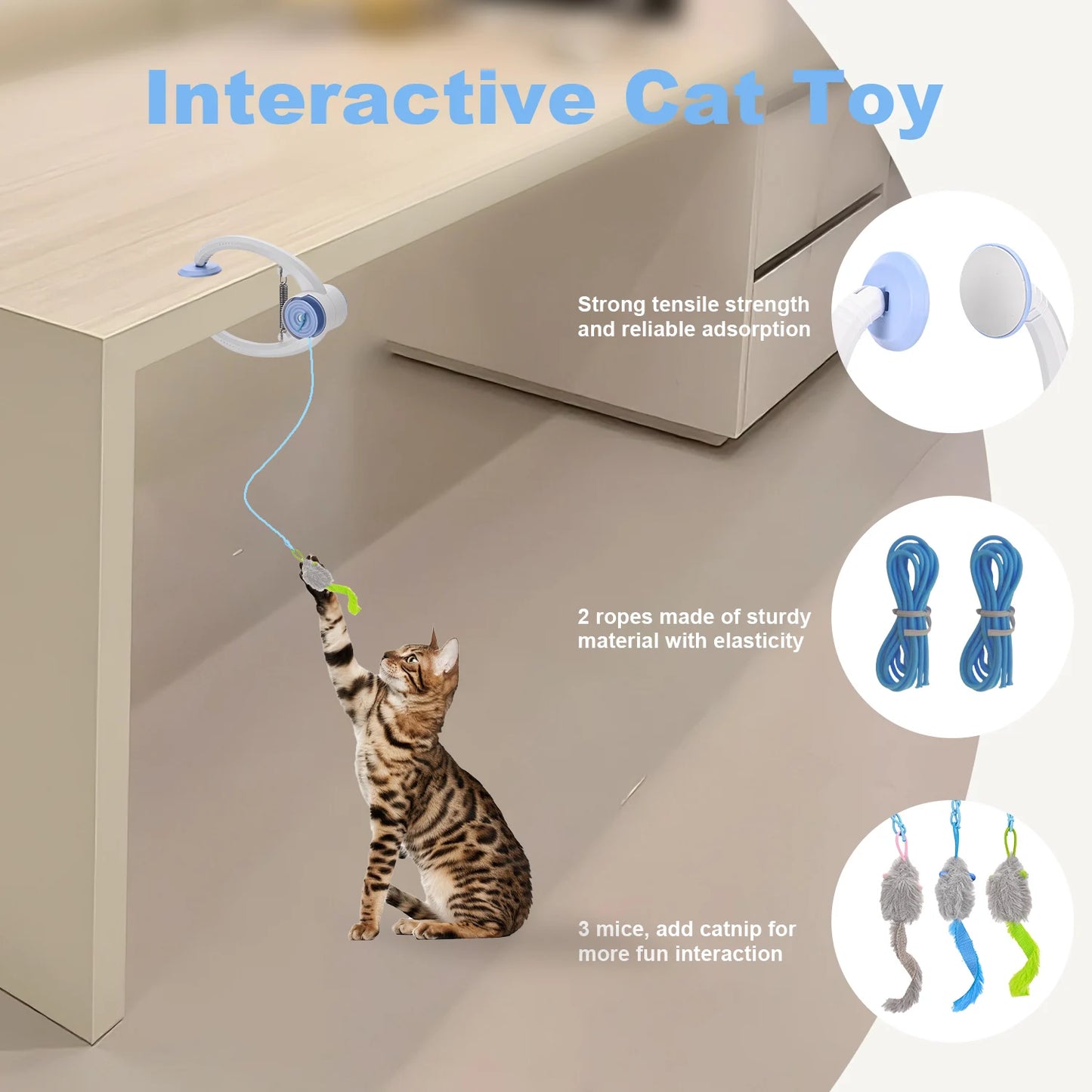 Cat Toys Electric Door Hanging Cat Toy Interactive Cat Toy USB Rechargeable