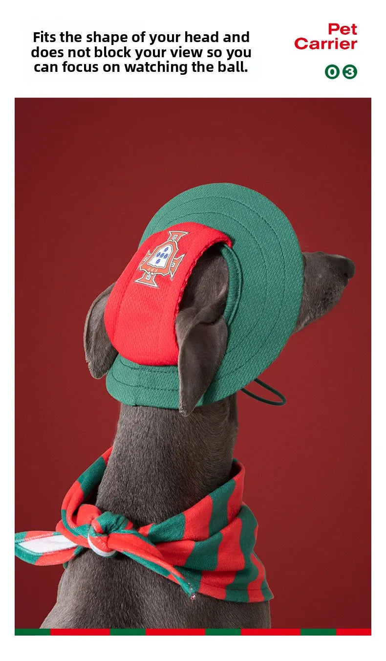 Portugal National Football Team Dog Bandana Cotton Washable Pet Scarf Triangular Bib for Dogs Cats Puppies