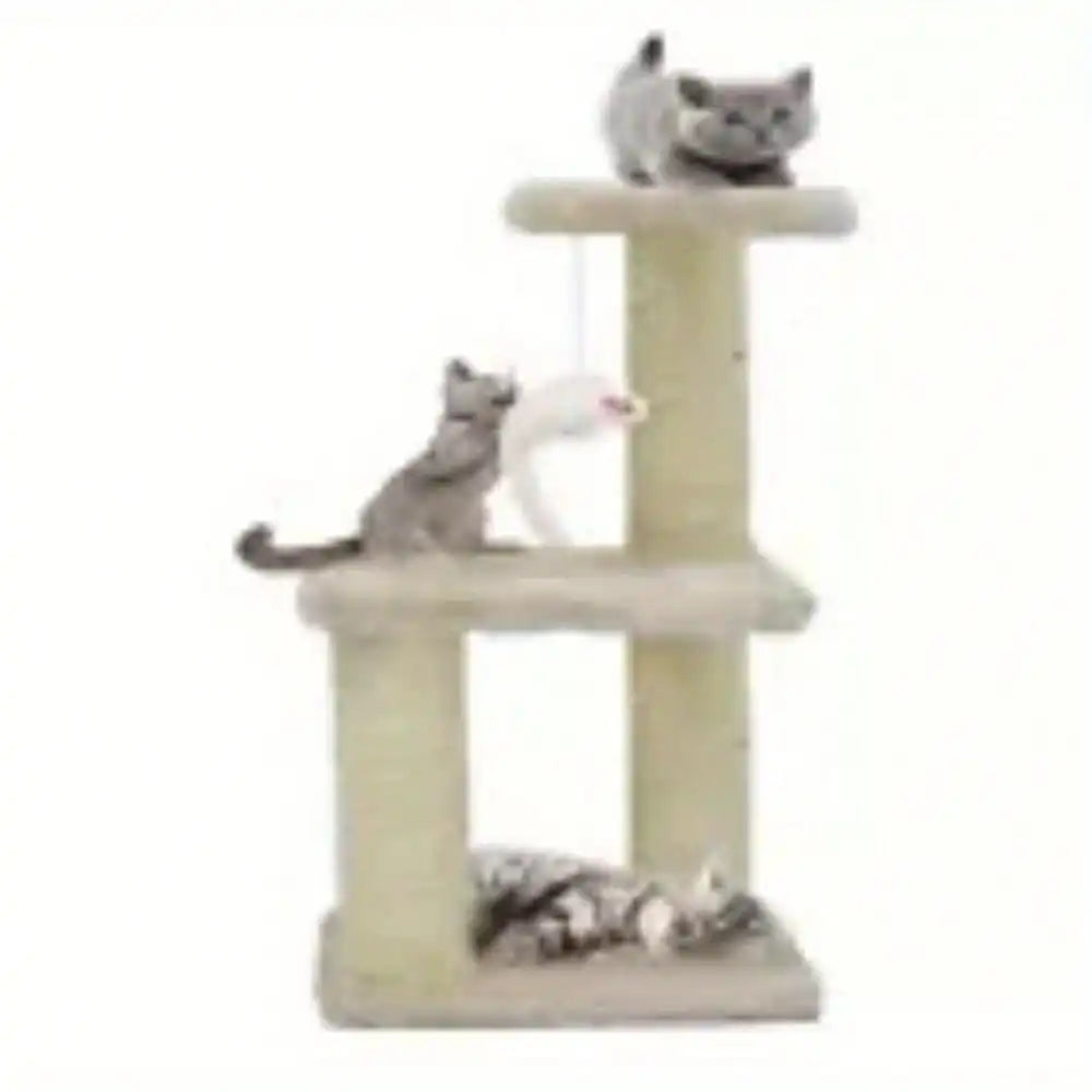 Cat scratch tree pillar indoor climbing activity center play house