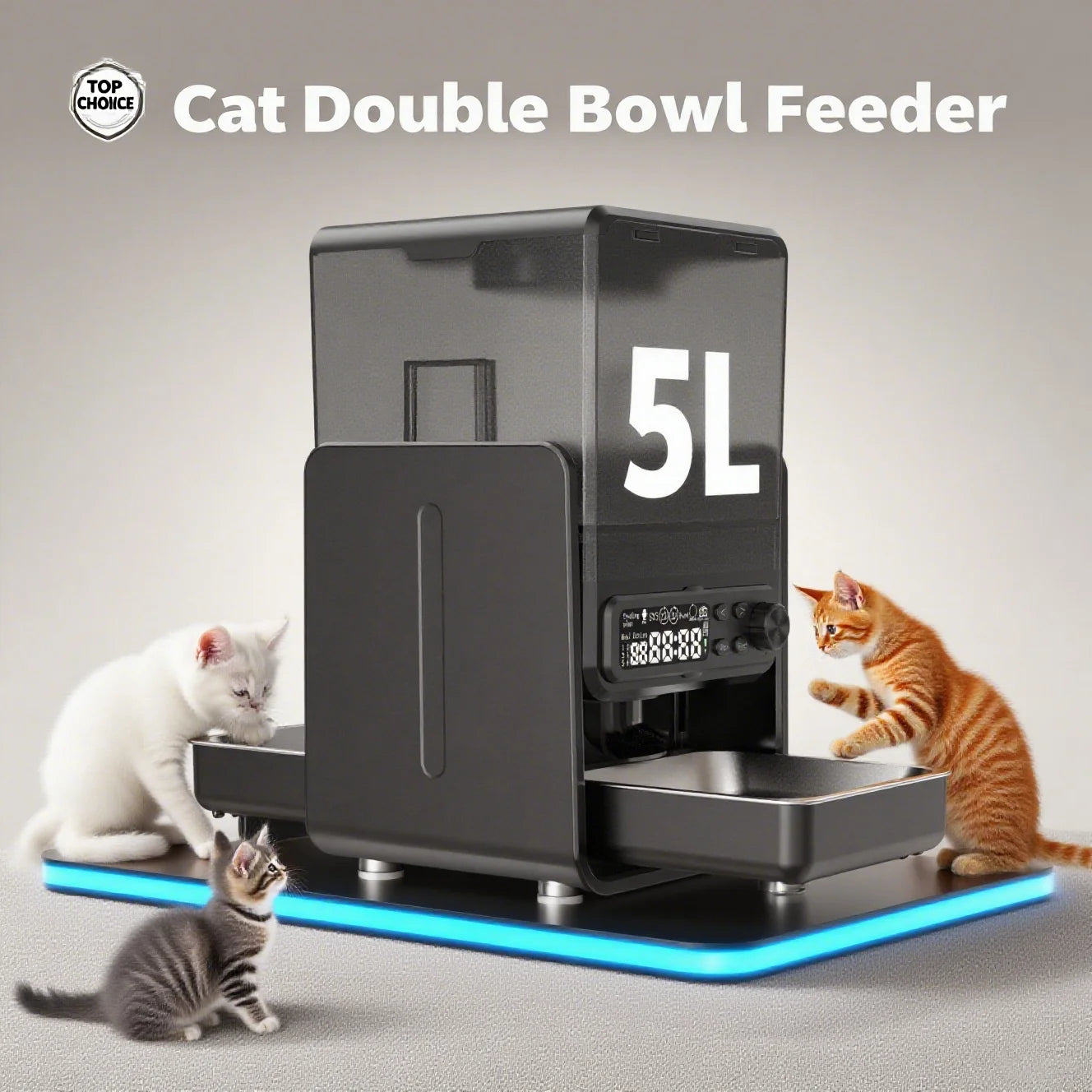 Smart Pet Feeder Automatic for Cats and Dogs - with Timed & Quantitative Feeding