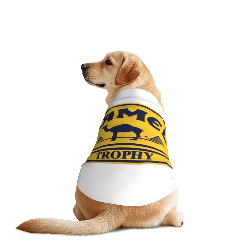 Personalized Camel Trophy Dogs Clothes Breathable Soft Pet Vests Large Dog Jacket Pet Accessories