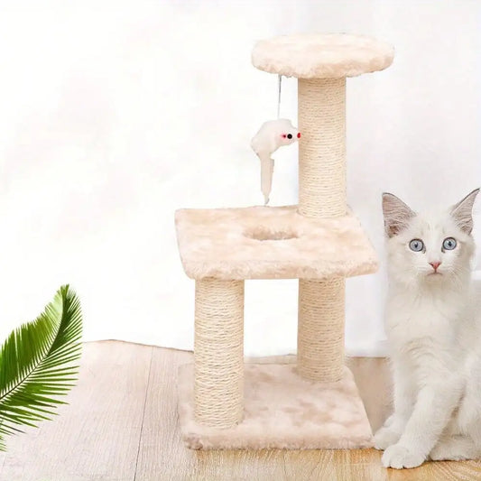 Cat scratch tree pillar indoor climbing activity center play house
