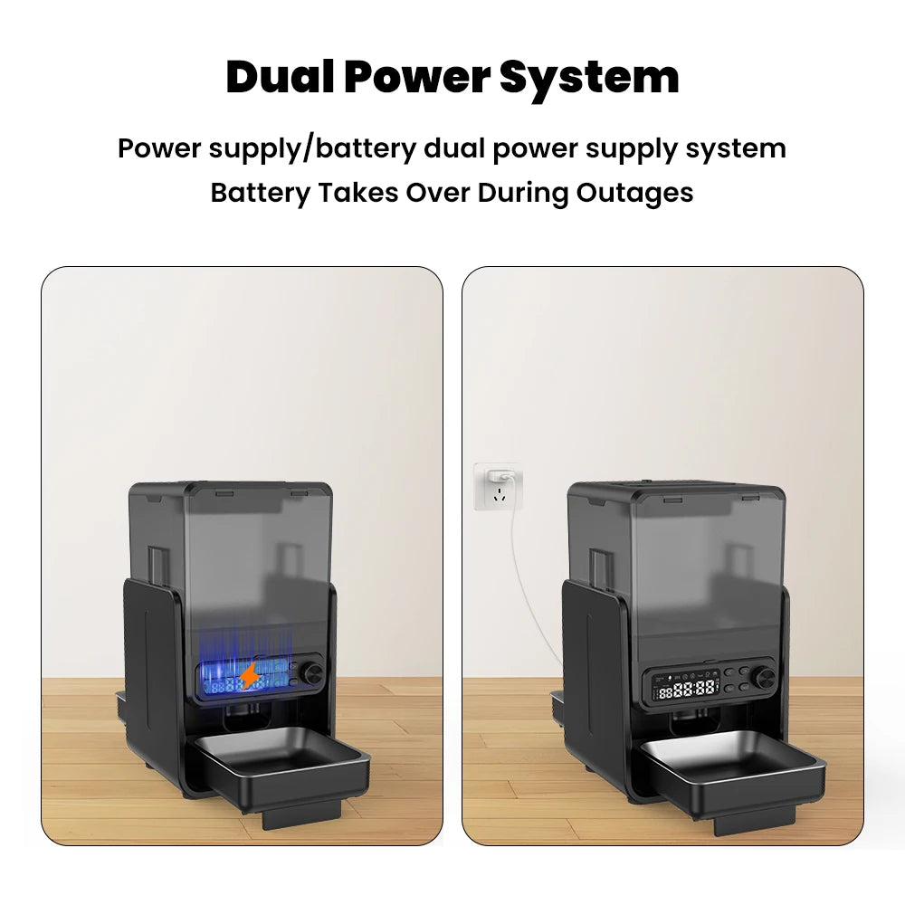 Smart Pet Feeder Automatic for Cats and Dogs - with Timed & Quantitative Feeding